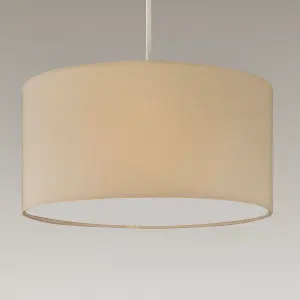 Modern Drum Cream Pendant Ceiling Light Shades with Diffuse