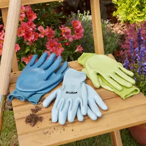 Nitrile Multicolour Gardening gloves Medium, Pack of 3