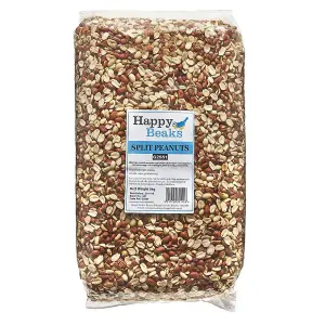 Happy Beaks Peanut Splits Wild Bird Food Aflatoxin Tested Feed (5kg) Premium Grade Seed