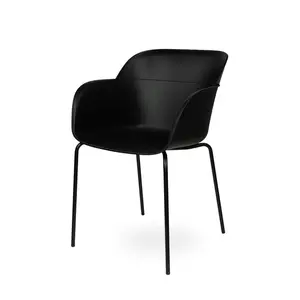 Liara Dining Chair Charcoal / Black