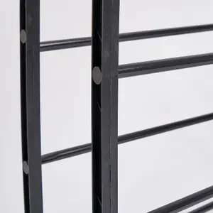 OHS Multi Level Shoe Storage Home Space Organiser Shelving Rack, 7 Tier - Black