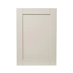 GoodHome Verbena Painted natural ash Matt cashmere Shaker Highline Cabinet door (W)500mm (H)715mm (T)20mm