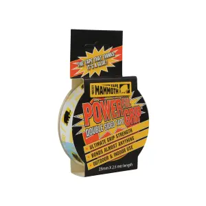 x3 Everbuild 25mm Mammoth Powerfull Grip Double Sided Tape Extra Strong 2.5m