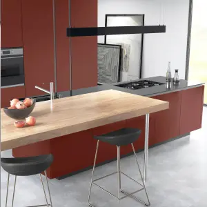 Premium Kitchens Ethos Matt red Modern Tall larder Cabinet door (W)600mm (H)1467mm (T)18mm