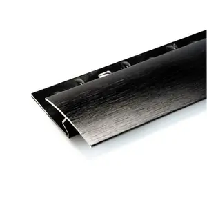 0.9m Superior Brushed Black Z-bar Door Plate Threshold