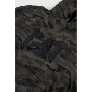 Caterpillar Trademark Hooded Pullover Work Jumper Night Camouflage - L