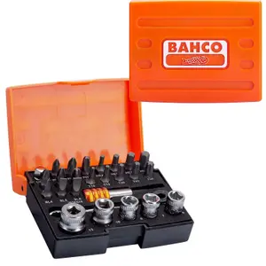 Bahco 1/4" Socket Bit Set Metric 26PC Deep Mechanical Dynamic Drive PZ 2058/S26