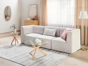 3 Seater Modular Jumbo Cord Sofa Off White LEMVIG