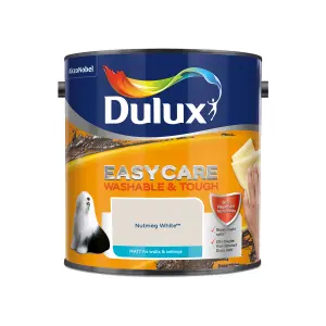 Dulux Easycare Washable & Tough Nutmeg white Matt Wall & ceiling Emulsion paint, 2.5L