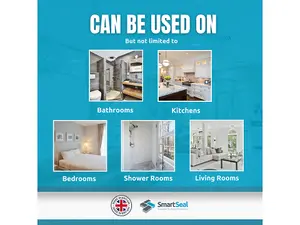 Smartseal - Anti Mould Paint - Devon Cream (2.5L) For Bathroom, Kitchen and Bedroom Walls & Ceilings -Protect Against Mould