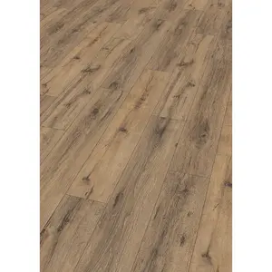 Amazo Lupuna Brown Wood Effect Laminate Flooring, 8mm Thick Laminate Flooring, Suitable for Underfloor Heating 1.995 m²Per Pack