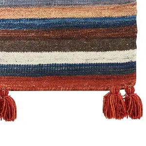 Wool Kilim Runner Rug 80 x 300 cm Multicolour MRGASHAT