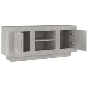 vidaXL TV Cabinet Concrete Grey 102x35x45 cm Engineered Wood