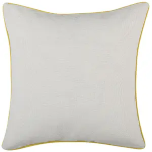 Set of 2 Cushions CANDYTUFT 45 x 45 cm Plant Yellow