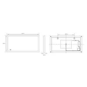 Luxury Illuminated LED Mirror Touch Sensor Dimmable