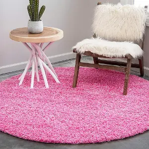 Pink Thick Shaggy Rug - California - 120x170cm (4'x5'8")