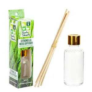 Citronella Reed Diffuser 30ml Outdoor Natural Insect Repellent, Summer Evening  8cm