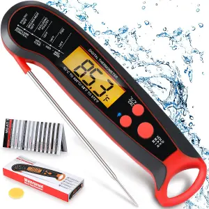 Callow Insta-Read Meat Thermometer with Backlit LCD Screen Instant Read Probe for Cooking, BBQ, Water, Meat, Milk Thermometer