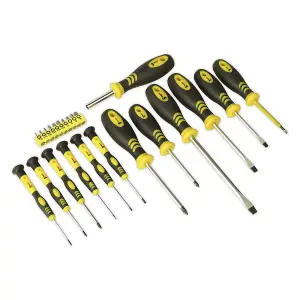 Sealey Soft Grip Screwdriver & Bit Set 23pc S0598