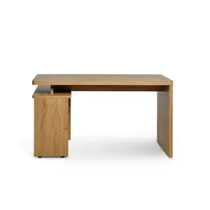 Belfield L-Shape Desk Montana Oak