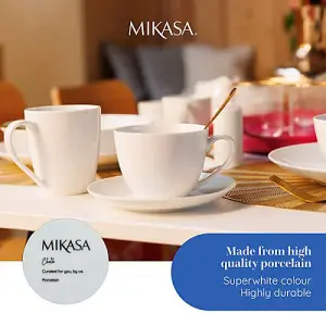 Mikasa Chalk Set of 4 380ml Mugs