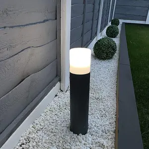 CGC Dark Grey Anthracite Medium Outdoor Garden Post Pathway Light