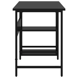 Berkfield Computer Desk Black 105x55x72 cm MDF and Metal