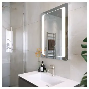 RAK Tanzanite 600x800mm Silvery White Square with Touch Sensor Illuminated Mirror IP44