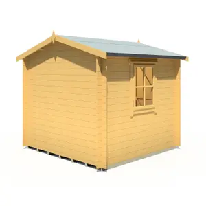 Shire 8x8 Bradley Log Cabin - 19mm Thick Logs