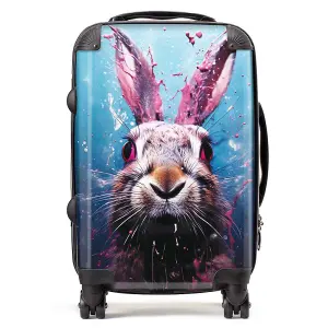 Rabbit Face Splashart Suitcase - Cabin