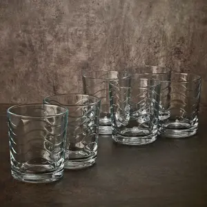 Queensway Home & Dining Height 9cm Scotch Height 9cm Scotch Whiskey Glasses Spirits Water Bourbon Glass Drinking Tumblers Gift Set