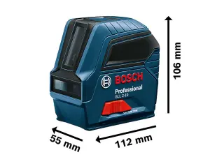 Bosch GLL 2-10 Professional Line Laser Level for Accurate Measurement and Easy Use