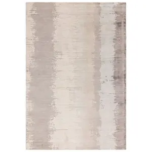 Beige Viscose Handmade , Luxurious , Modern Easy to Clean Abstract Rug for Living room, Bedroom - 200cm X 290cm