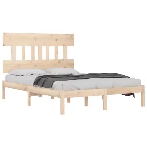 Berkfield Bed Frame Solid Wood 180x200 cm 6FT Super King