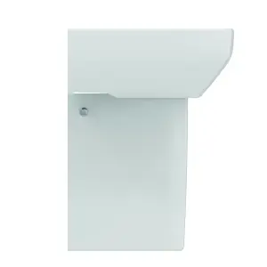 Ideal Standard i.life S Gloss White Rectangular Wall-mounted Semi-pedestal Basin (H)48.5cm (W)50cm