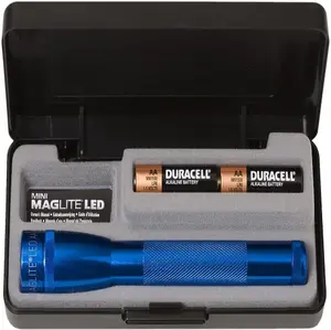 Maglite Mini LED 2 Cell AA Blue c/w Gift Box