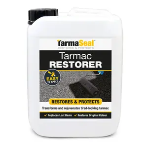 Tarmaseal Tarmac Restorer, Black, Tarmac Sealer, Superior to Tarmac Paint, Protect Driveway, Restore Lost Colour and Resins, 5L