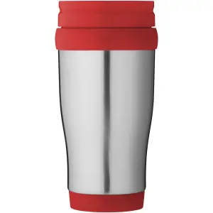 Bullet Sanibel Insulated Mug Silver/Red (12 x 18 x 8 cm)