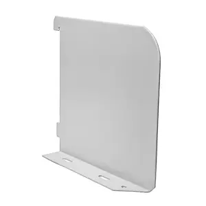 Timco - Twin Slot Shelf End - White (Size 150mm - 1 Each)