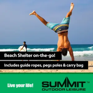 Ocean Blue Packaway Beach Shelter - Summit