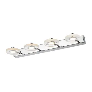 Luminosa Modern LED Wall Lamp Chrome, Warm White 3000K 840lm