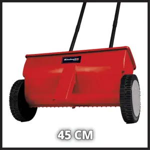 Einhell Universal Spreader 45cm Wheeled 12L For Seeds Fertiliser Grit Garden GC-SR 12 Red