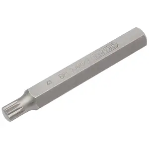 Draper Expert M8 x 75mm Spline 10mm Insert Bit for Mechanic's Bit Sets 33346