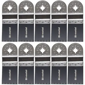 Multi Tool Blades 35mm Wide Bi-Metal For Wood, Plastic And Soft Metals 10 pack by Ufixt