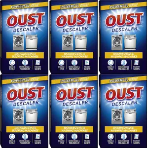 Oust Dishwasher & Washing Machine Descaler (2 Sachets) (Pack of 6)