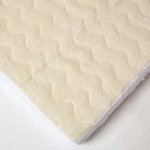 Homescapes Deep Quilted Fleece King Size Mattress Topper