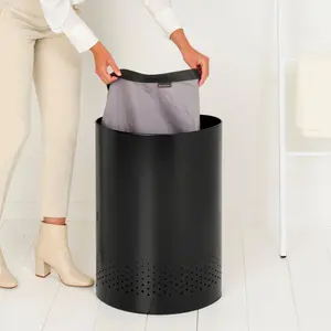 Brabantia 55 Litre Selector Laundry Bin Matt Black