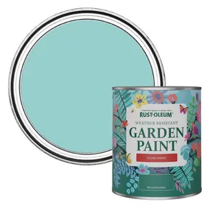 Rust-Oleum Teal Gloss Garden Paint 750ml