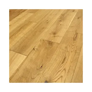 Solid Wood Flooring, 18mm x 150mm, Oak, Brushed & Lacquered Finish