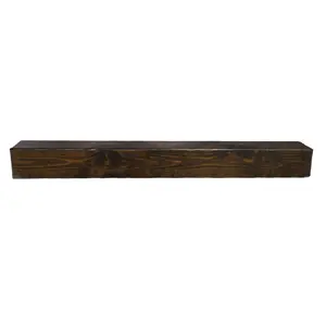 Focal Point Rustic Traditional Dark Fully finished Beam Mantel (H) 140mm (W) 1370mm (D)140mm